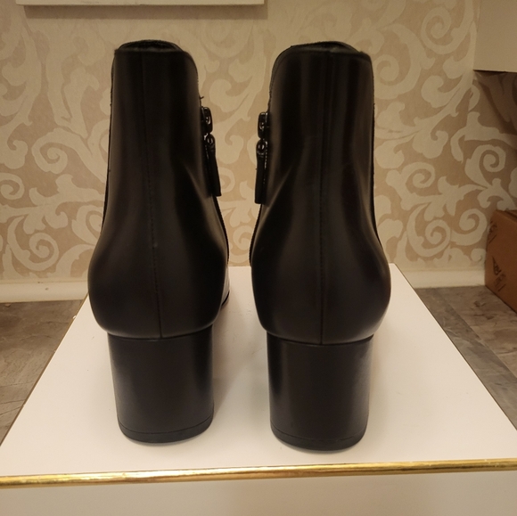 Cole Haan Black Ankle Booties with Pointed Toe - Picture 3 of 11